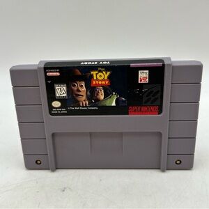 Disney's Toy Story Pixar Buzz Woody (Super Nintendo SNES, 1992) *TESTED*